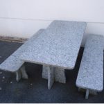 Table et banc en granit 4 cm