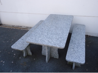 Table et banc en granit 4 cm